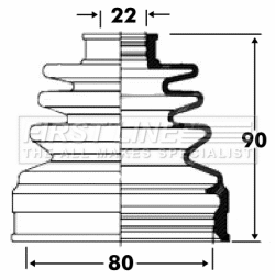 Bellow Kit, drive shaft (FCB2814)