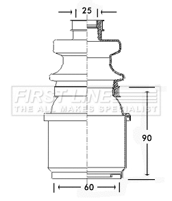 Bellow Kit, drive shaft (FCB2307)