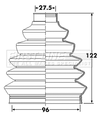 Bellow Kit, drive shaft (FCB6248)