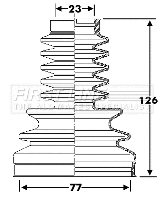 Bellow Kit, drive shaft (FCB6282)