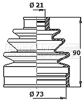 Bellow Kit, drive shaft (FCB6336)