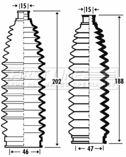 Bellow Kit, steering (FSG3353)