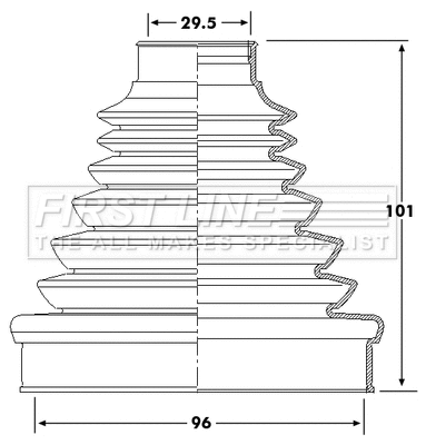 Bellow Kit, drive shaft (FCB6220)