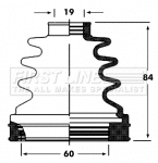 Bellow Kit, drive shaft (FCB2800)