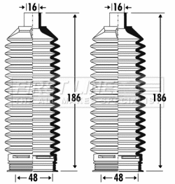 Bellow Kit, steering (FSG3318)