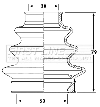 Bellow Kit, drive shaft (FCB6208)