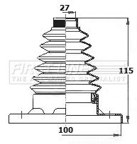Bellow Kit, drive shaft (FCB6134)