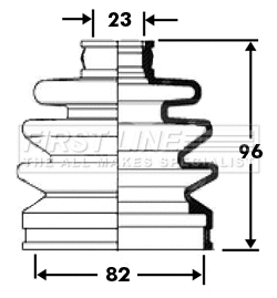 Bellow Kit, drive shaft (FCB2369)