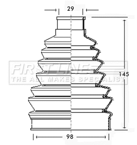 Bellow Kit, drive shaft (FCB2284)