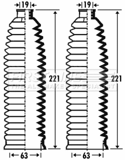 Bellow Kit, steering (FSG3271)