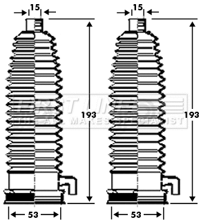 Bellow Kit, steering (FSG3298)