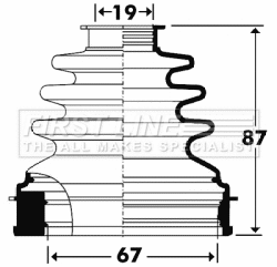 Bellow Kit, drive shaft (FCB2901)