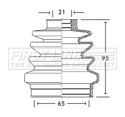 Bellow Kit, drive shaft (FCB2687)