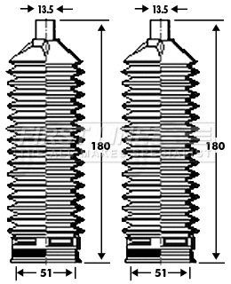Bellow Kit, steering (FSG3388)