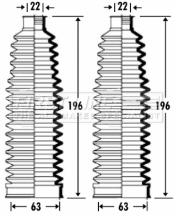 Bellow Kit, steering (FSG3272)