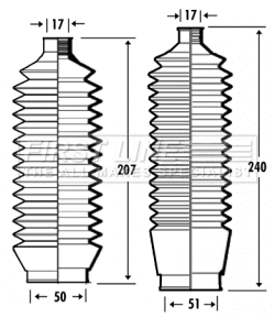 Bellow Kit, steering (FSG3343)