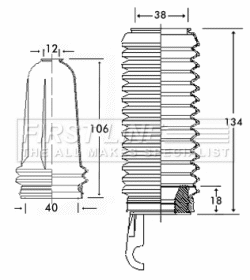 Bellow Kit, steering (FSG3225)