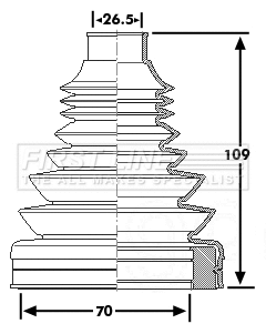 Bellow Kit, drive shaft (FCB6183)
