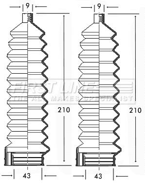 Bellow Kit, steering (FSG3105)