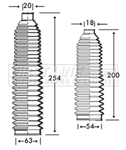 Bellow Kit, steering (FSG3220)