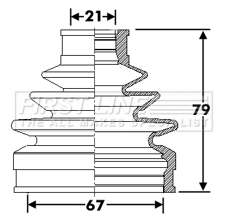 Bellow Kit, drive shaft (FCB6291)