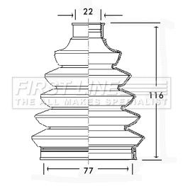 Bellow Kit, drive shaft (FCB2346)