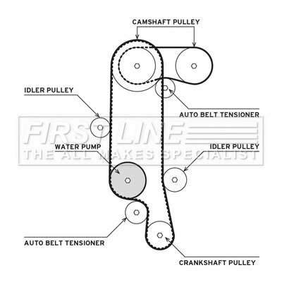 Water Pump & Timing Belt Kit (FTW1028)
