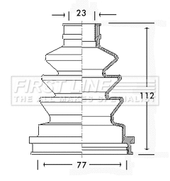 Bellow Kit, drive shaft (FCB2532)