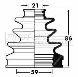 Bellow Kit, drive shaft (FCB2876)