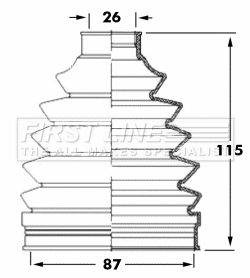 Bellow Kit, drive shaft (FCB6049)