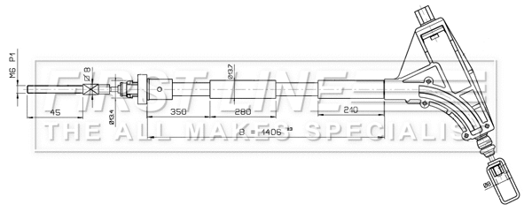 Cable Pull, parking brake (FKB2633)