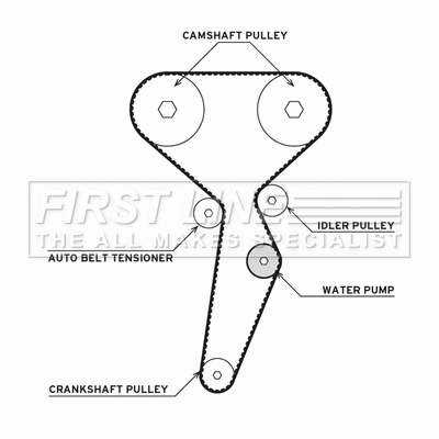 Water Pump & Timing Belt Kit (FTW1077)