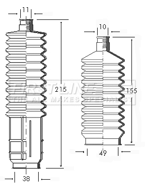 Bellow Kit, steering (FSG3032)