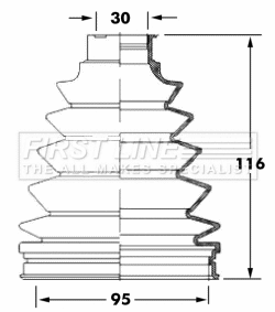Bellow Kit, drive shaft (FCB6051)