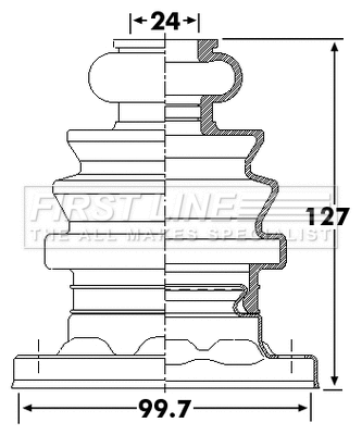 Bellow Kit, drive shaft (FCB6258)