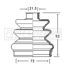 Bellow Kit, drive shaft (FCB2761)