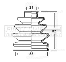 Bellow Kit, drive shaft (FCB2314)