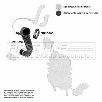 Intake Hose, air filter (FTH1651)