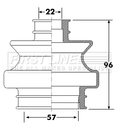 Bellow Kit, drive shaft (FCB6301)