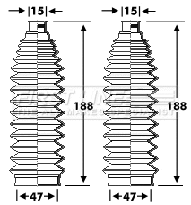 Bellow Kit, steering (FSG3349)