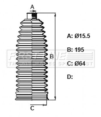Bellow Kit, steering (FSG3450)