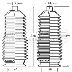 Bellow Kit, steering (FSG3241)