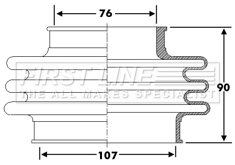 Bellow Kit, drive shaft (FCB6276)