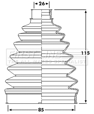 Bellow Kit, drive shaft (FCB6207)
