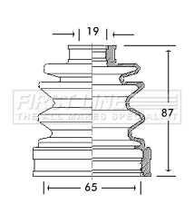 Bellow Kit, drive shaft (FCB2742)