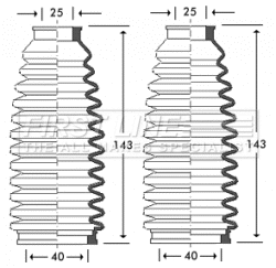 Bellow Kit, steering (FSG3260)