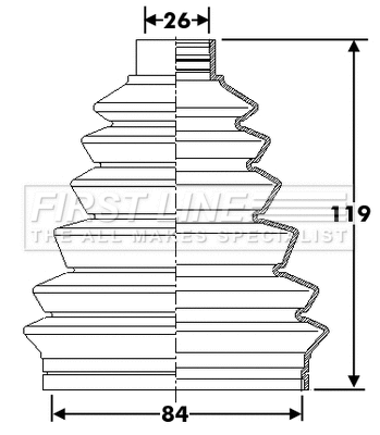 Bellow Kit, drive shaft (FCB6279)