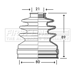 Bellow Kit, drive shaft (FCB2787)