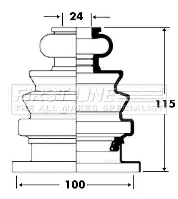 Bellow Kit, drive shaft (FCB2677)