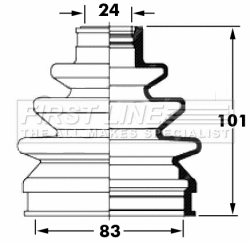 Bellow Kit, drive shaft (FCB6027)